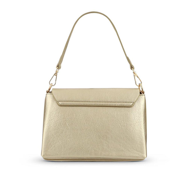 Pavers Buckle-Closure Handbag - Gold