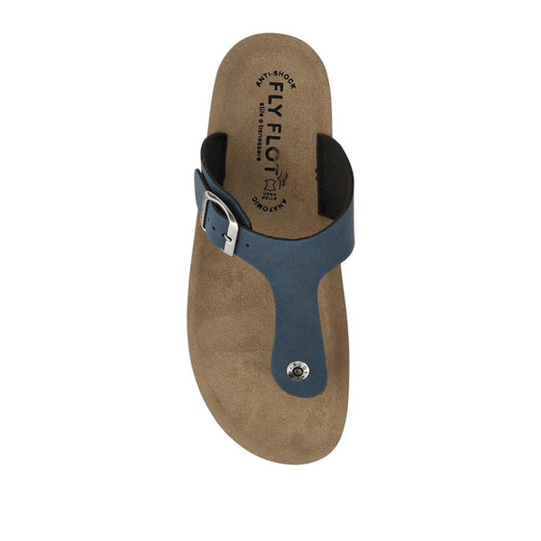 Pavers Buckle-Fasten Toe-Post Sandals - Blue