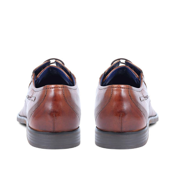 Pavers Bugatti Smart Leather Lace-ups - Cognac