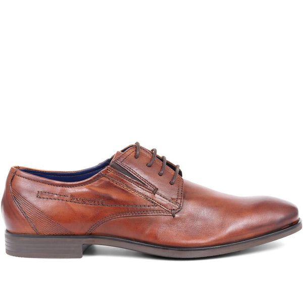 pavers Bugatti Smart Leather Lace-ups - Cognac
