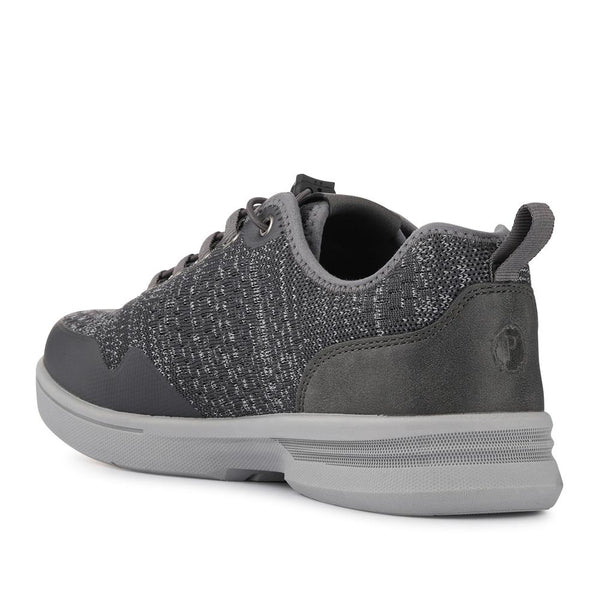 Pavers Bungee-Laced Memory Foam Shoes - Grey