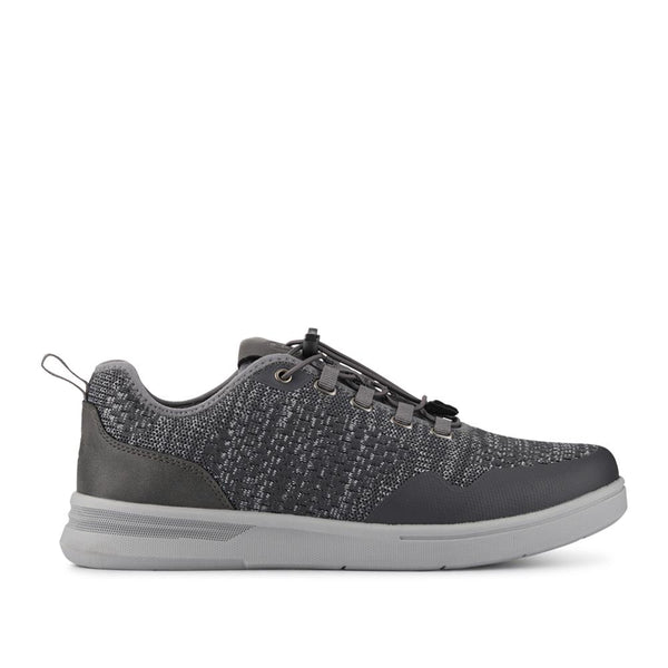 pavers Bungee-Laced Memory Foam Shoes - Grey