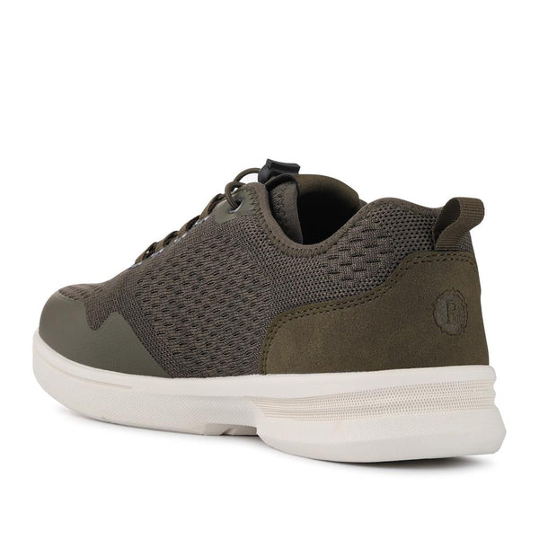 Pavers Bungee-Laced Memory Foam Shoes - Khaki