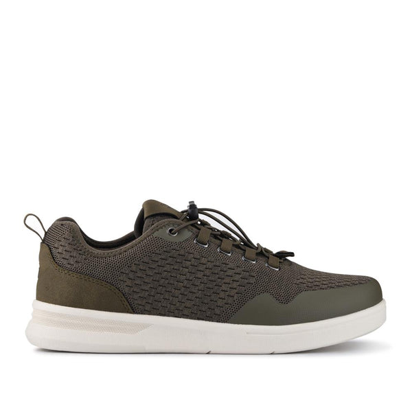 pavers Bungee-Laced Memory Foam Shoes - Khaki