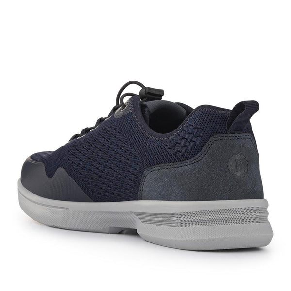 Pavers Bungee-Laced Memory Foam Shoes - Navy