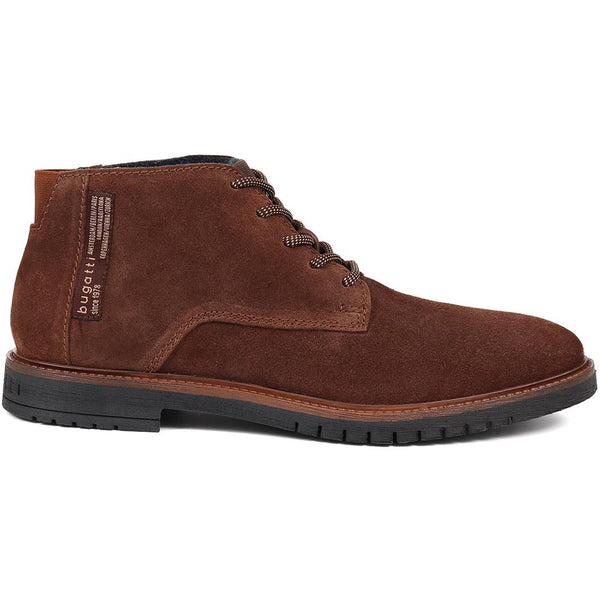 pavers Caj Leather Chukka Boots - Dark Brown Suede