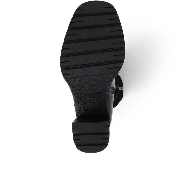 Pavers Caprice Heeled Calf-Boots - Black