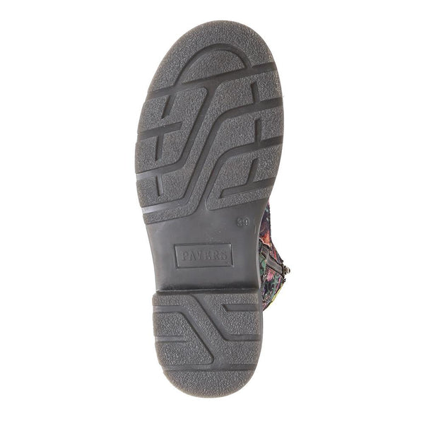 Pavers Casual Ankle Boots - Black Multi