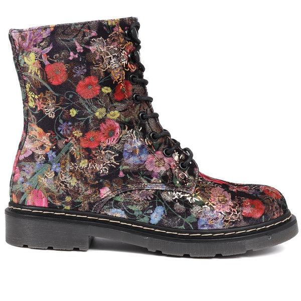pavers Casual Ankle Boots - Black Multi