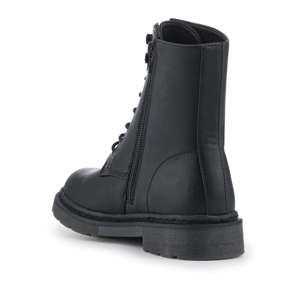 Pavers Casual Ankle Boots - Black Pu