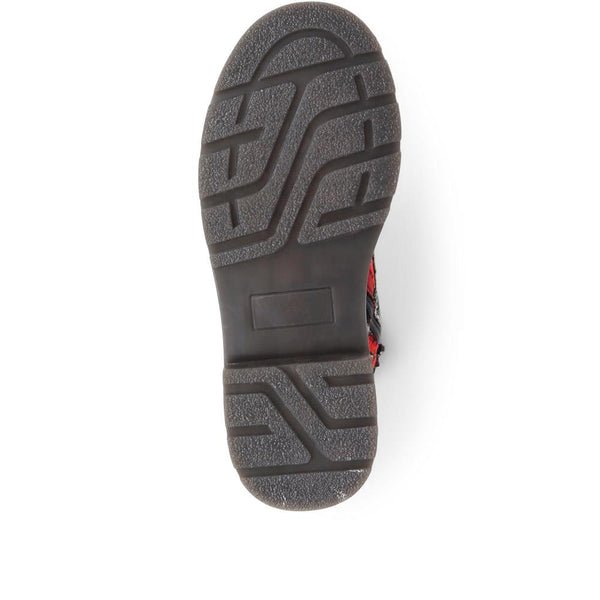 Pavers Casual Ankle Boots - Floral