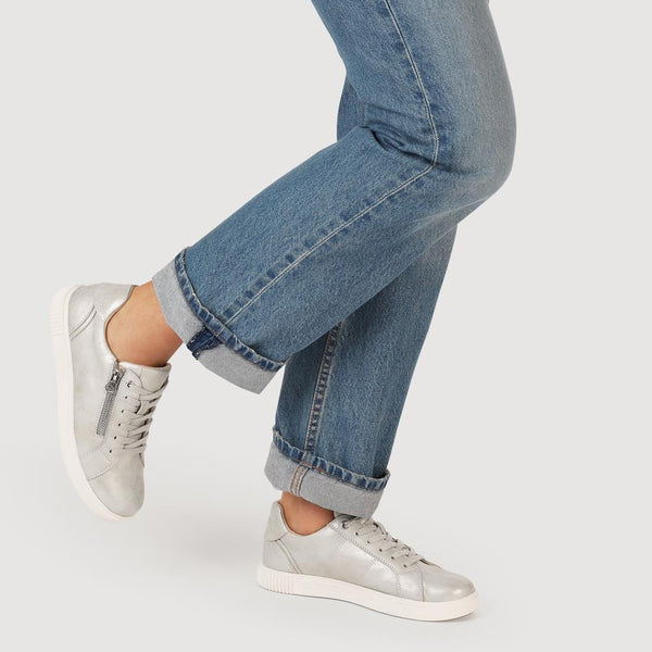 Pavers Casual Dual-Fasten Trainers - Silver