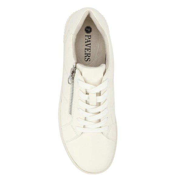 Pavers Casual Dual-Fasten Trainers - White