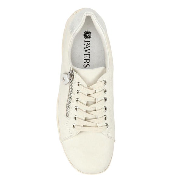 Pavers Casual Dual-Fasten Trainers - White