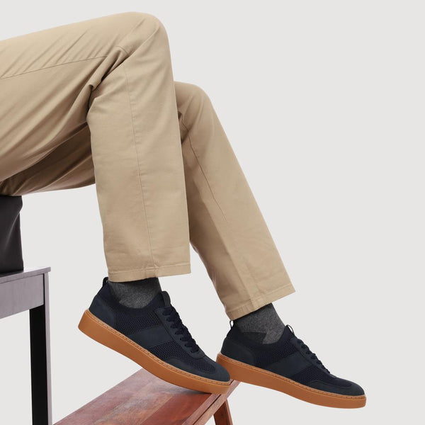 Pavers Casual Lace-Up Shoes - Navy