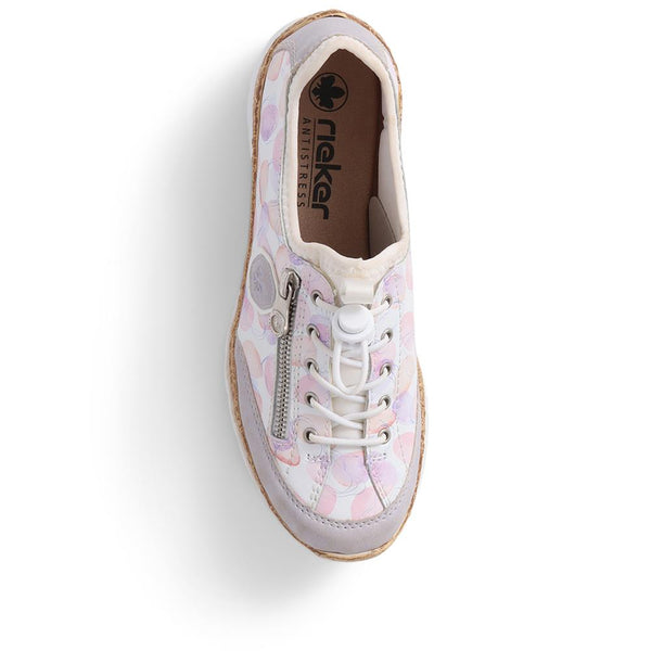 Pavers Casual Lace-Up Trainer - White Multi