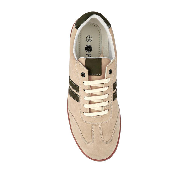 Pavers Casual Lace-Up Trainers - Beige