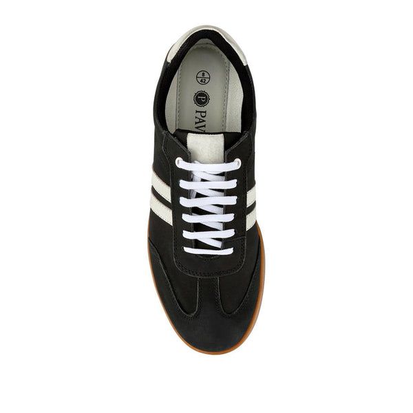 Pavers Casual Lace-Up Trainers - Black