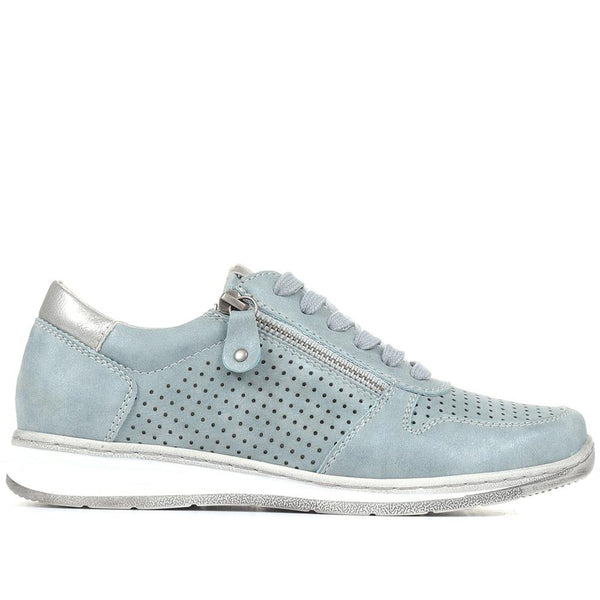 pavers Casual Lace-Up Trainers - Denim
