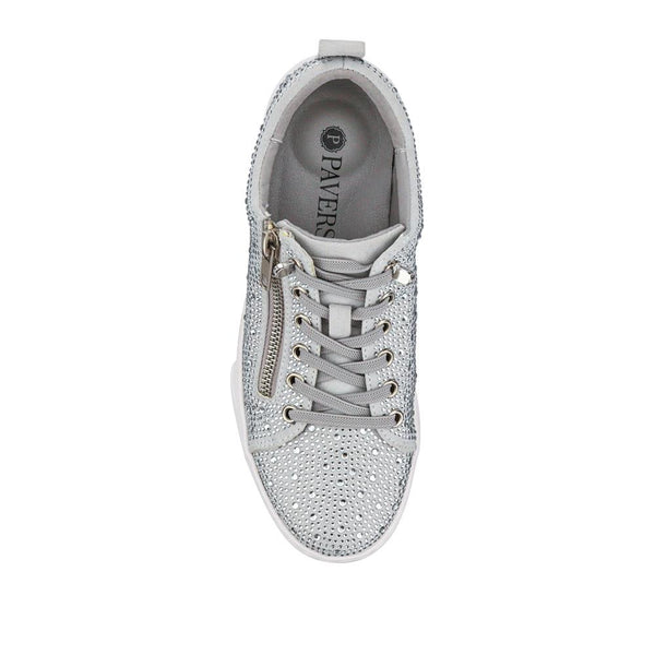 Pavers Casual Lace-Up Trainers - Grey