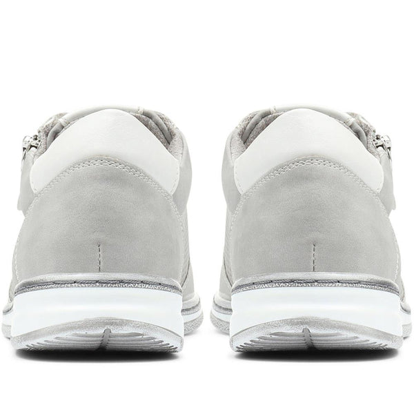 Pavers Casual Lace-Up Trainers - Grey