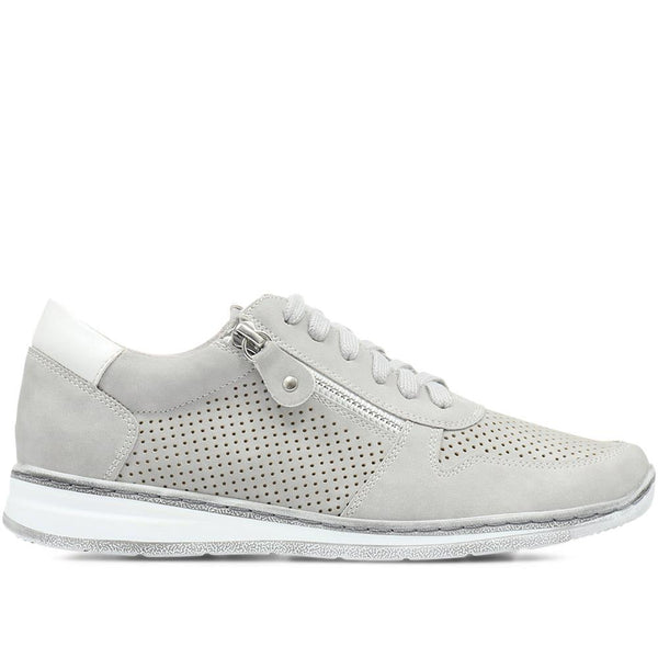 pavers Casual Lace-Up Trainers - Grey
