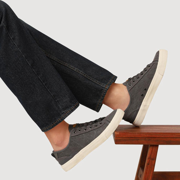 Pavers Casual Lace-Up Trainers - Grey