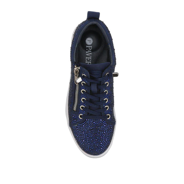 Pavers Casual Lace-Up Trainers - Navy