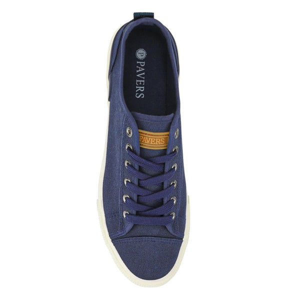 Pavers Casual Lace-Up Trainers - Navy
