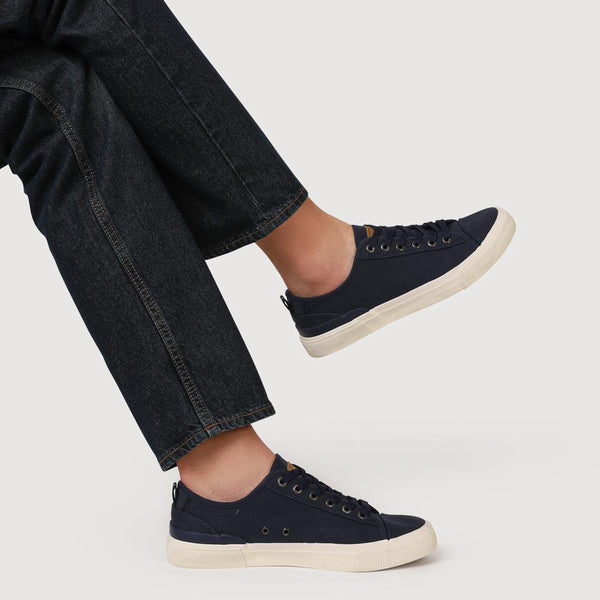 Pavers Casual Lace-Up Trainers - Navy