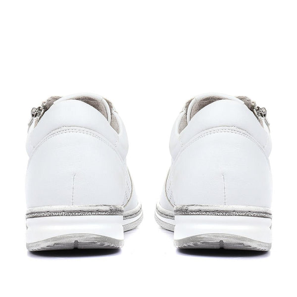 Pavers Casual Lace-Up Trainers - White