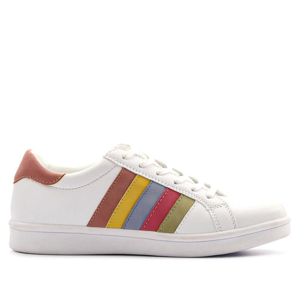 pavers Casual Lace-Up Trainers - White Multi