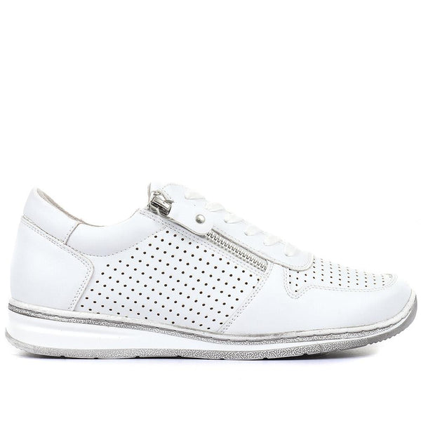 pavers Casual Lace-Up Trainers - White