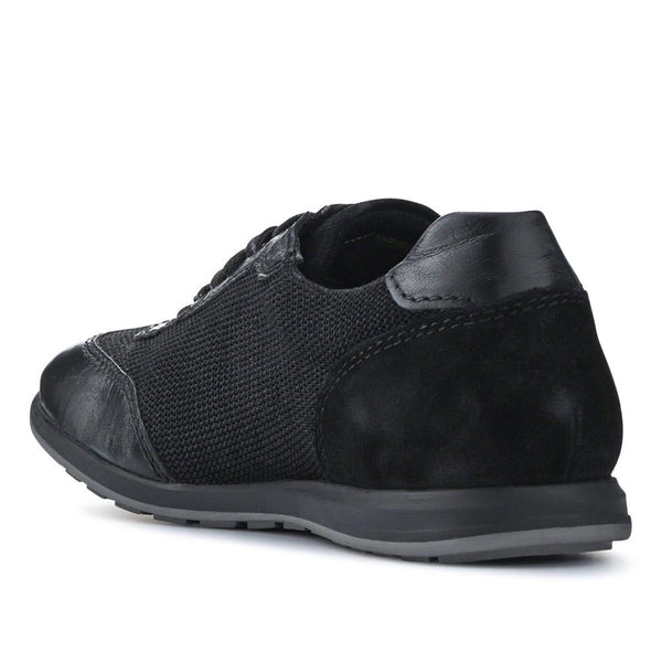 Pavers Casual Leather Lace-Up Shoes - Black