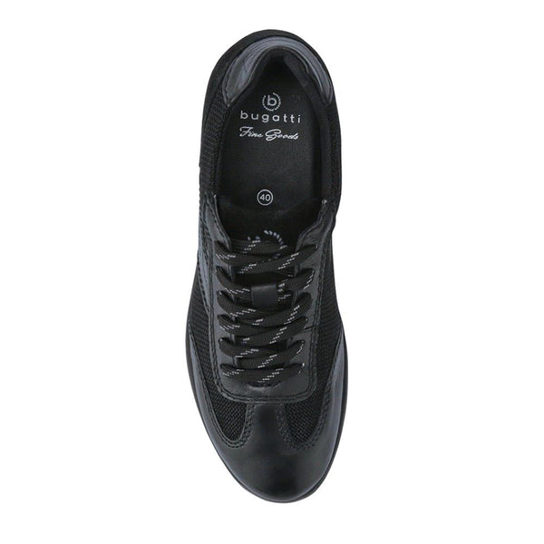 Pavers Casual Leather Lace-Up Shoes - Black