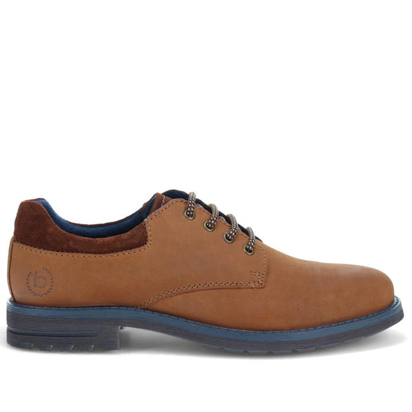 pavers Casual Leather Lace-Up Shoes - Dark Brown