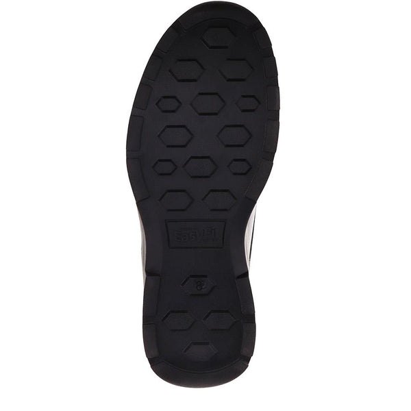 Pavers Casual Leather Lace-Up Shoes - Navy