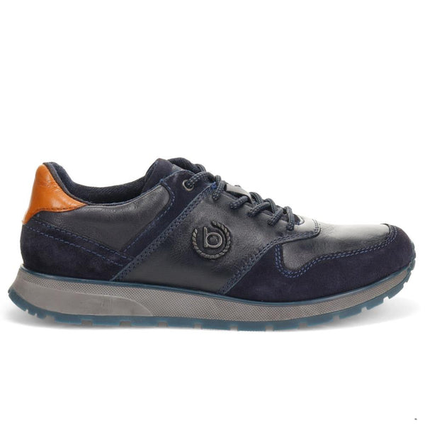 pavers Casual Leather Lace-Up Shoes - Navy