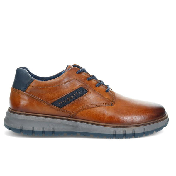pavers Casual Leather Lace-Up Shoes - Tan