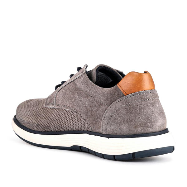 Pavers Casual Leather Lace-Ups - Grey