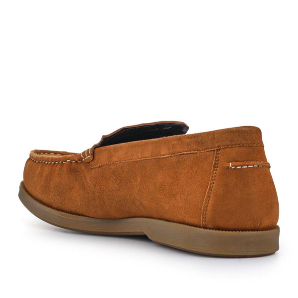 Pavers Casual Leather Loafers - Tan