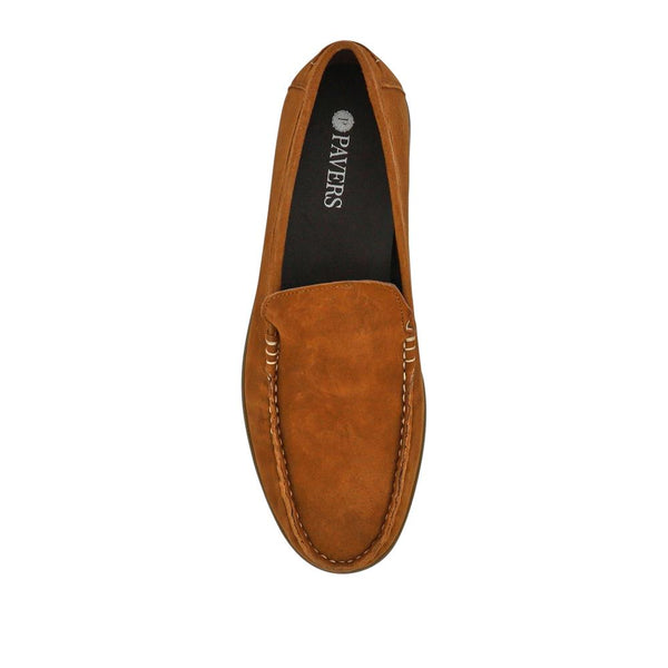 Pavers Casual Leather Loafers - Tan