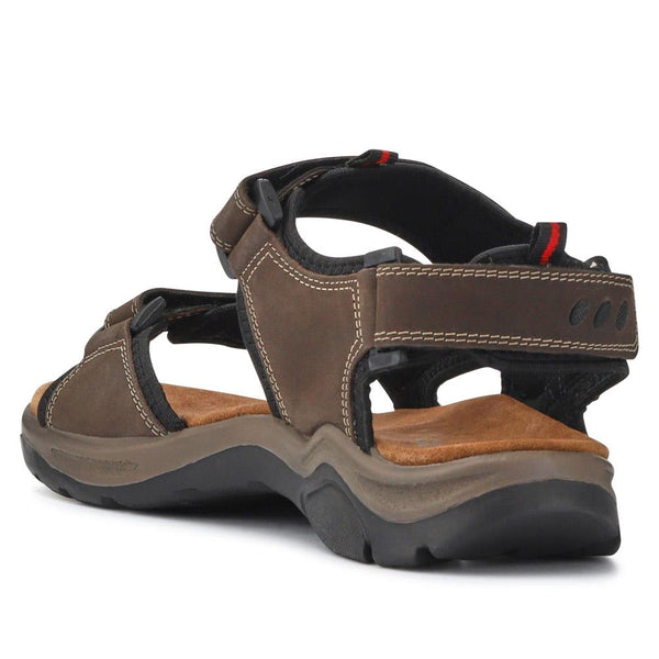 Pavers Casual Leather Sandals - Brown