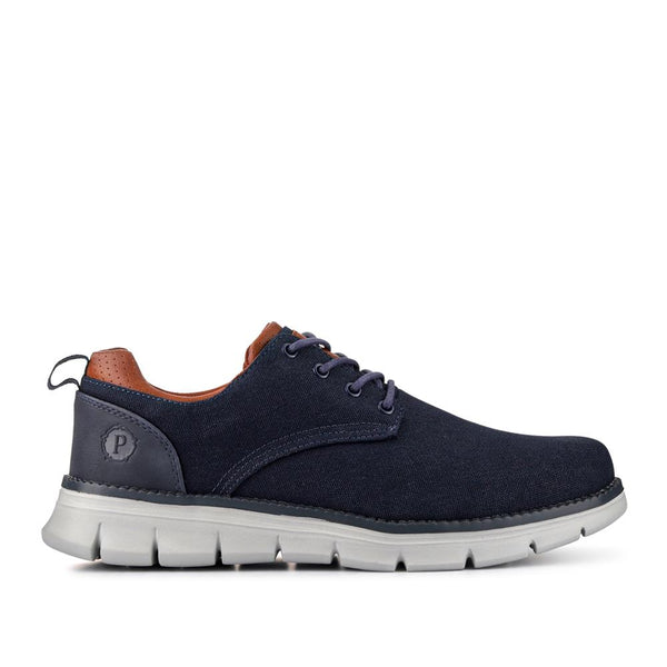 pavers Casual Memory Foam Trainers - Navy