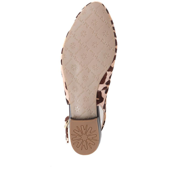 Pavers Casual Slingback Sandals - Brown Multi