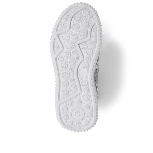 Pavers Casual Slip-On Mary Janes - White Multi