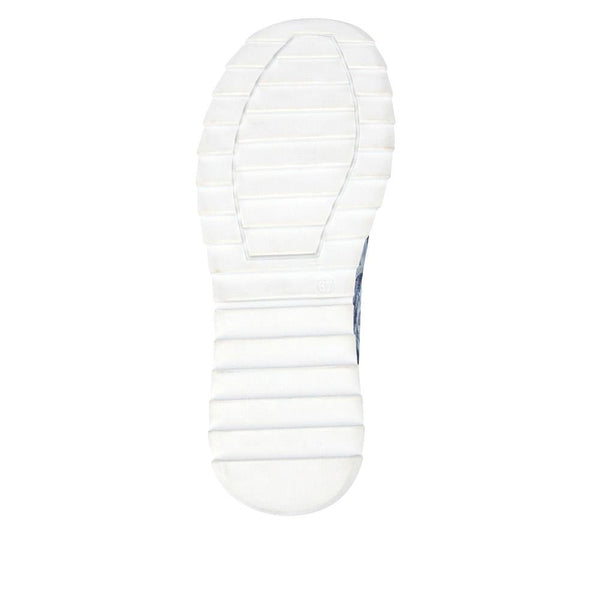 Pavers Casual Slip-On Shoes - BLUE FLORAL