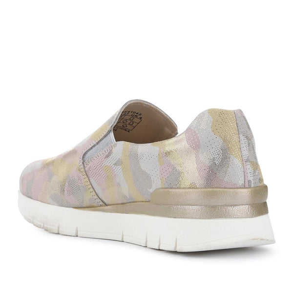 Pavers Casual Slip-On Shoes - Gold Multi