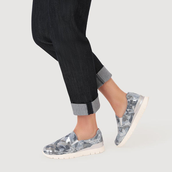 Pavers Casual Slip-On Shoes - Navy Multi