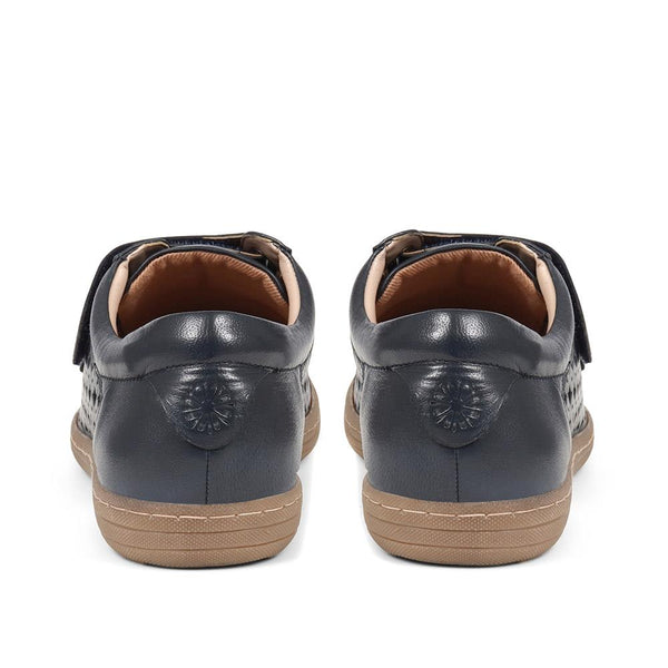 Pavers Casual Touch Fasten Shoes - Navy